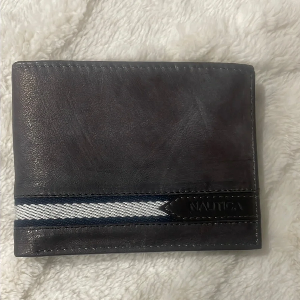 Nautica Black Leather Wallet